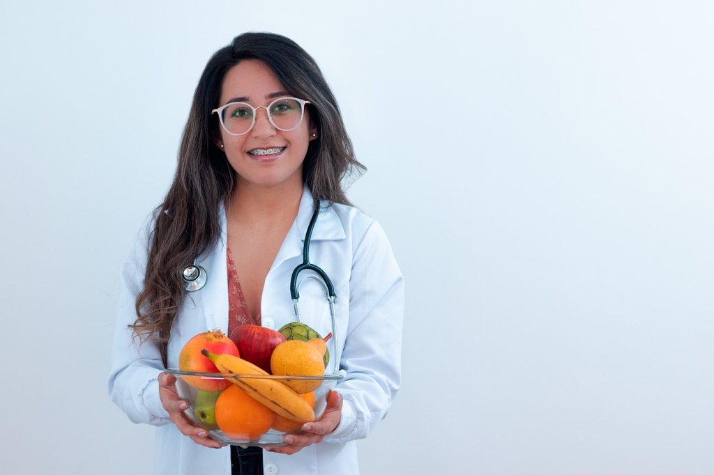 woman, doctor, nutritionist